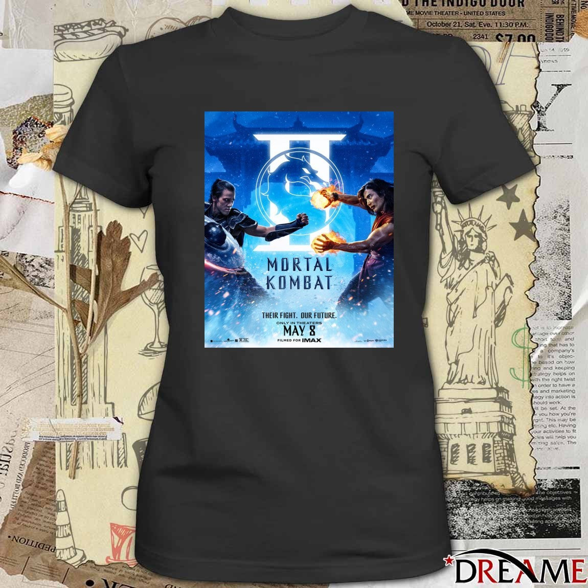 Mortal Kombat Movie Mortal Kombat II Their Fight Our Future May 8 2026 Only In Theaters Poster t-shirt