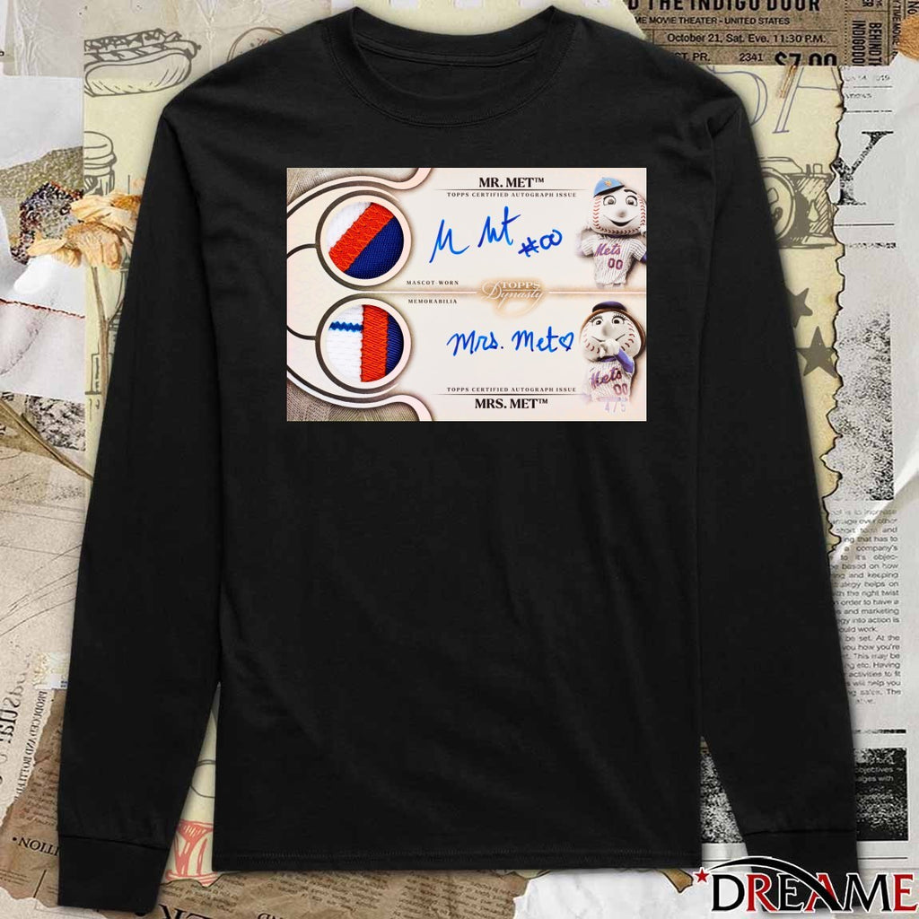 Mr. & Mrs. Met Have A Dual Patch Autograph In Series 1 Celebration t-shirt