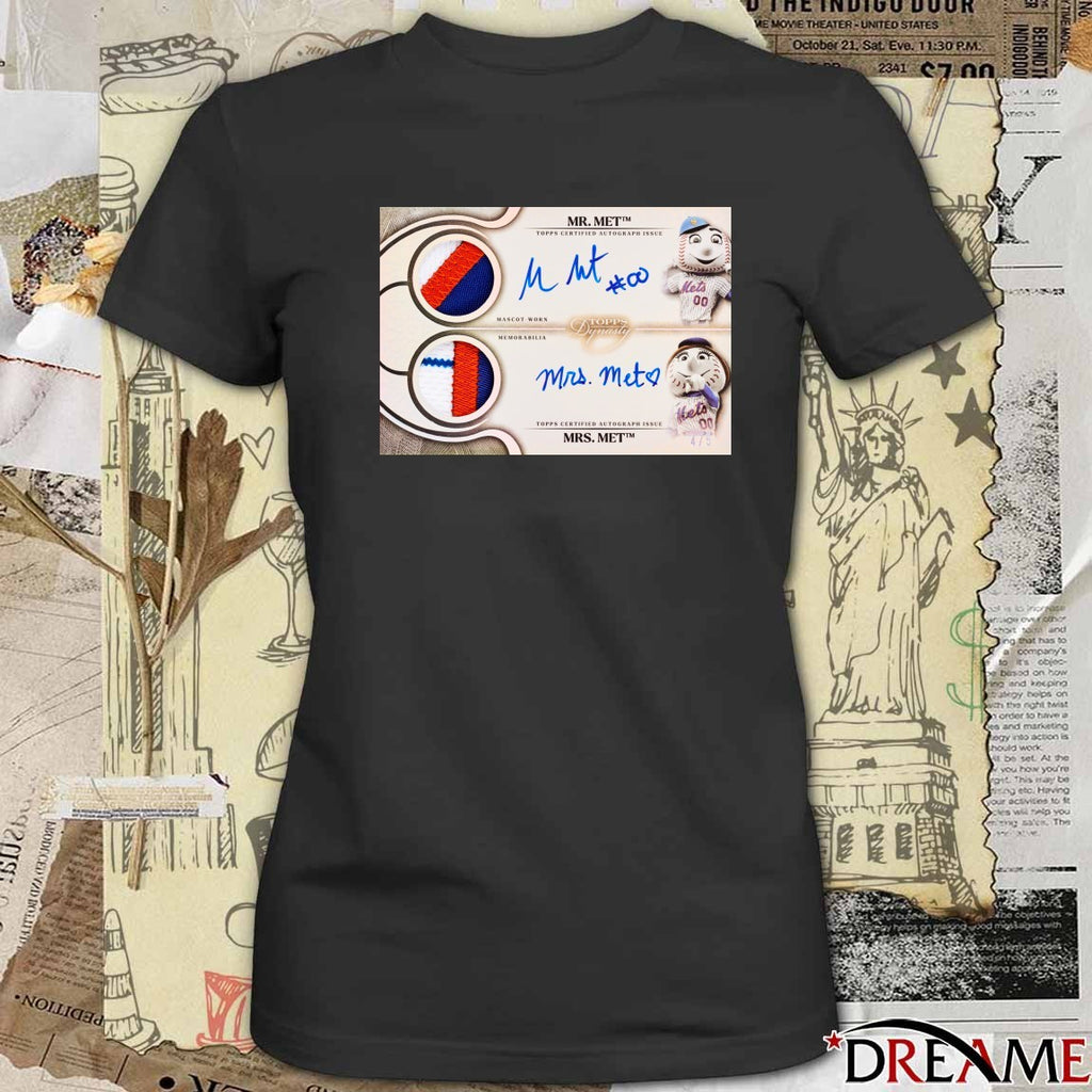Mr. & Mrs. Met Have A Dual Patch Autograph In Series 1 Celebration t-shirt