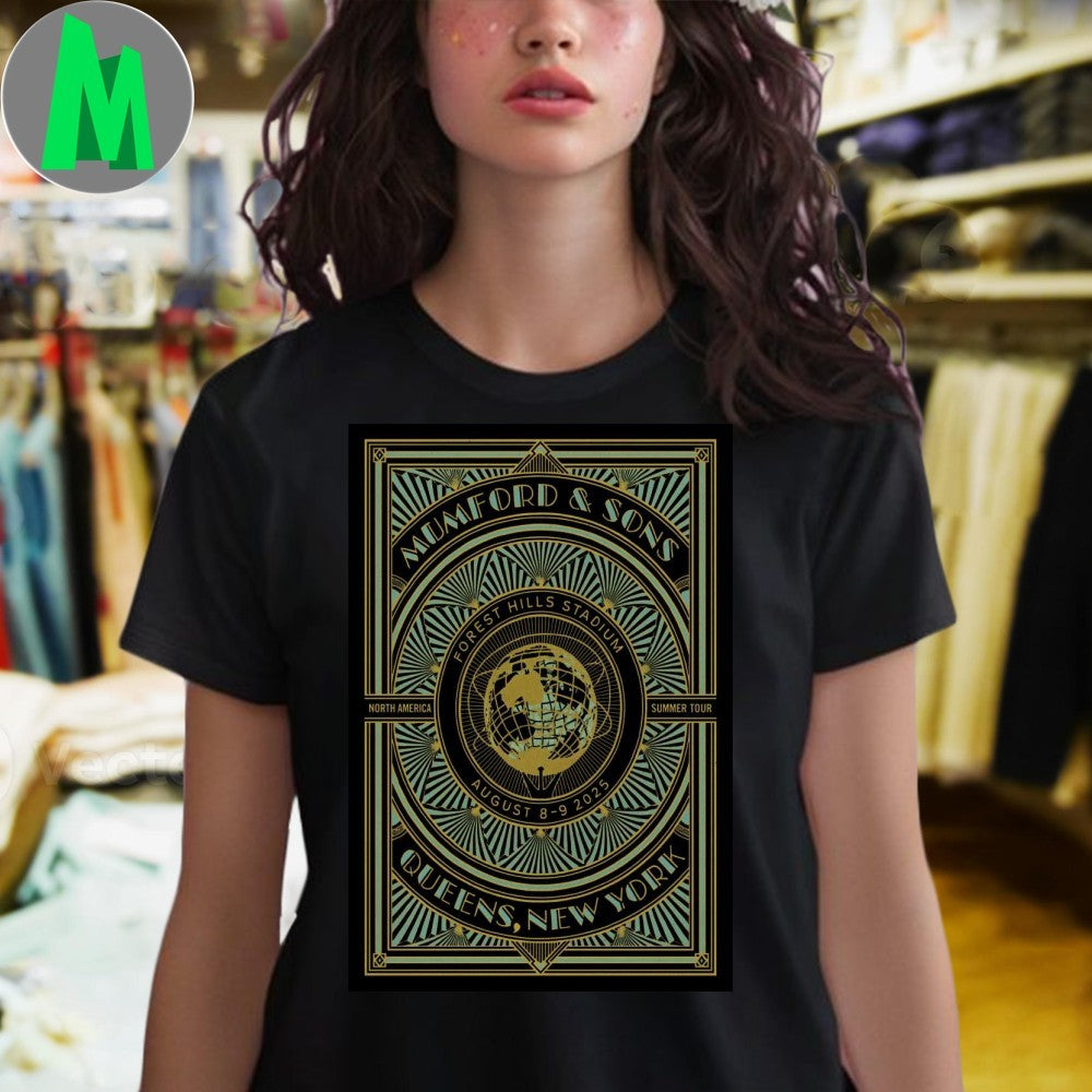 Mumford & Sons Forest Hills, NY 08.09.2025 Poster Shirt