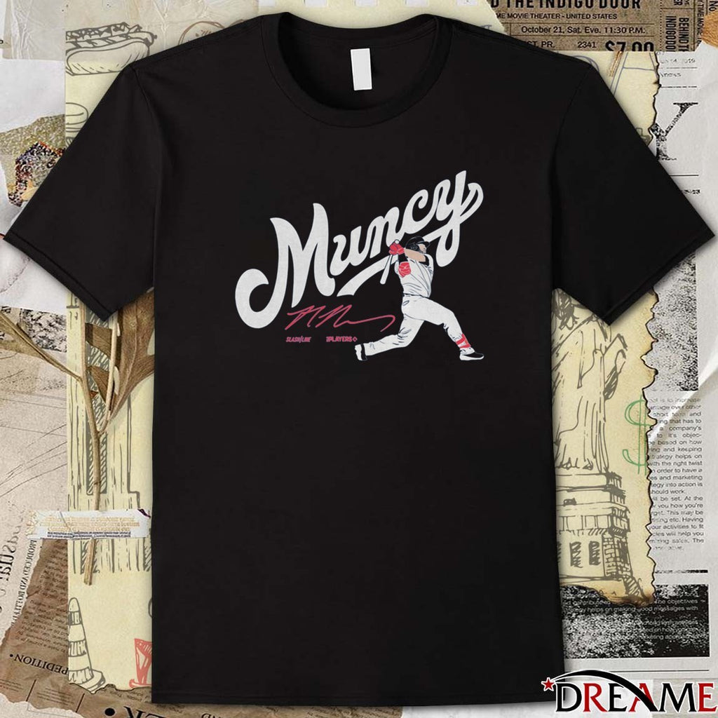 Muncy LA Max Muncy Los Angeles Dodgers MLB Slash Line Signature Fanart t-shirt
