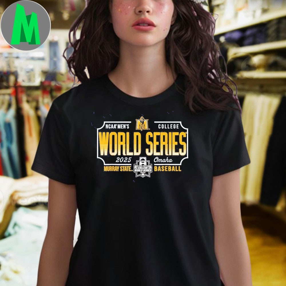 Murray State Racers NCAA Men’s College World Series 2025 Baseball T-Shirt