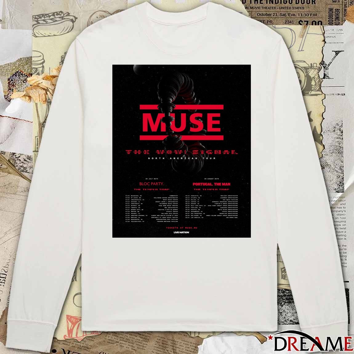 Muse Will of the People North American Tour 2026 Poster t-shirt