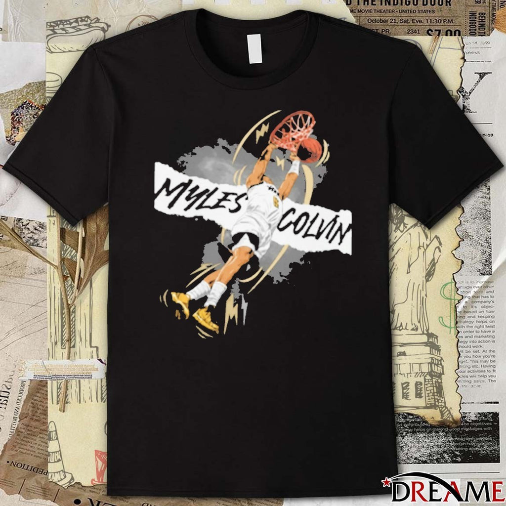 Myles Colvin Banner Wake Forest Demon Deacons Basketball t-shirt