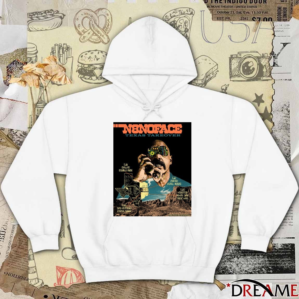 N8noface Texas Take Over Tour Dates and Venues 2026 Poster t-shirt