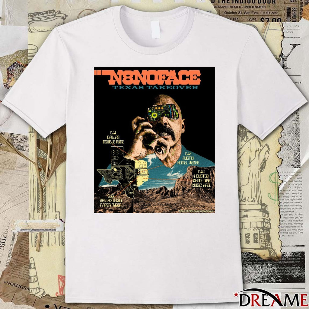 N8noface Texas Take Over Tour Dates and Venues 2026 Poster t-shirt