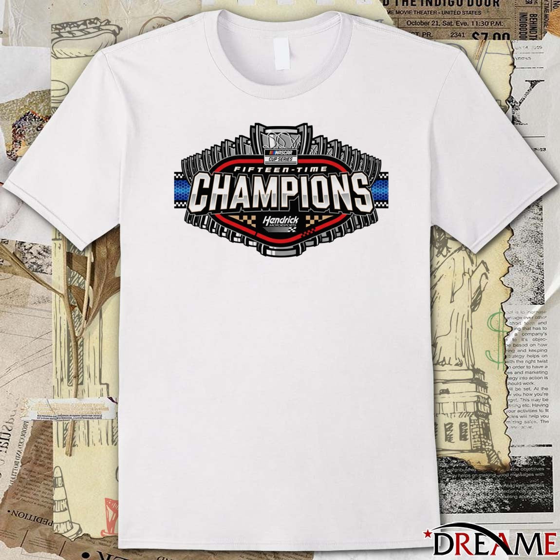 NASCAR Cup Series Fifteen Time Hendrick Motorsports 15x Champions t-shirt