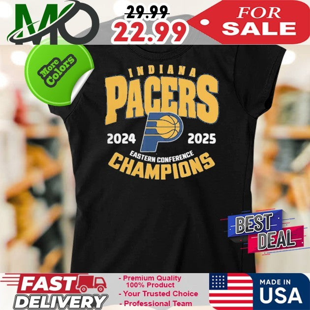 NBA Playoffs 2024-25 Indiana Pacers Eastern Conference Champions Shirt
