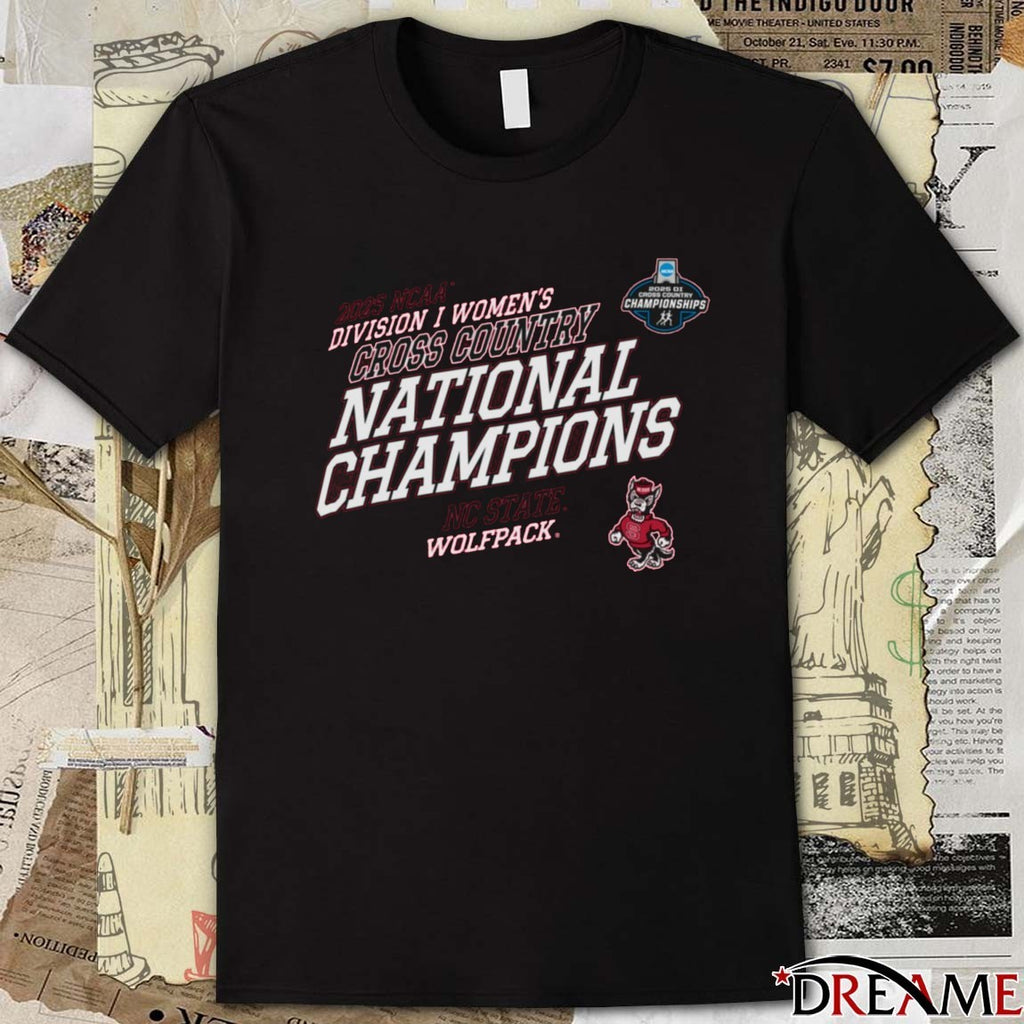 NC State Wolfpack 2025 NCAA Division I Women’s Cross Country National Champions t-shirt
