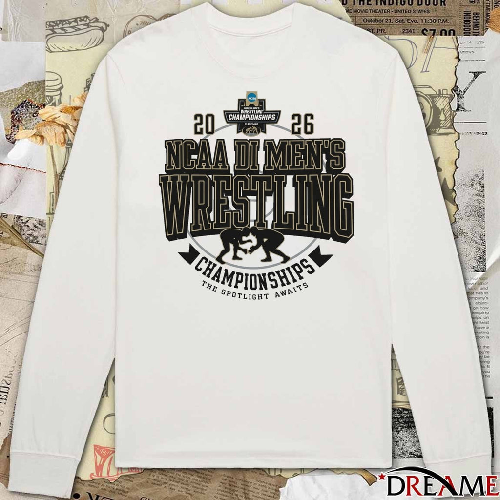 NCAA DI Men’s Wrestling Championships 2026 Cleveland The Spotlight Awaits t-shirt