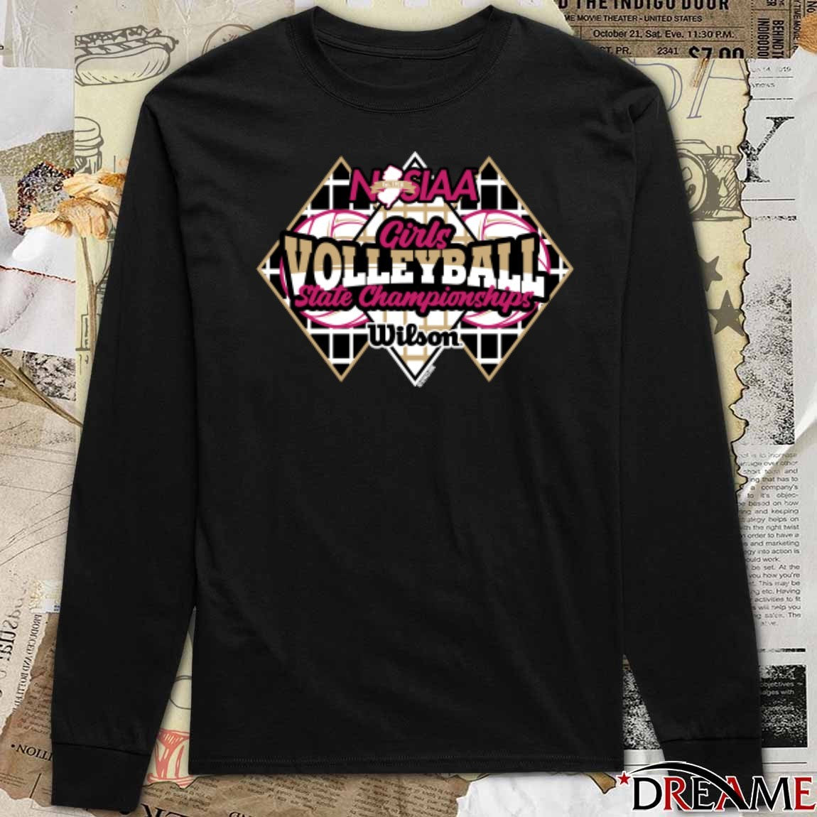 NJSIAA Girls Volleyball State Championship Wilson 2025 Logo t-shirt