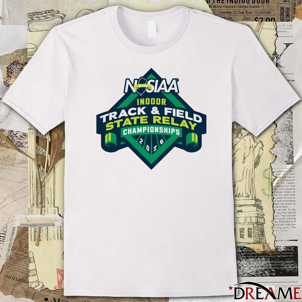 NJSIAA Indoor Track And Field State Relay Championship 2026 Logo t-shirt