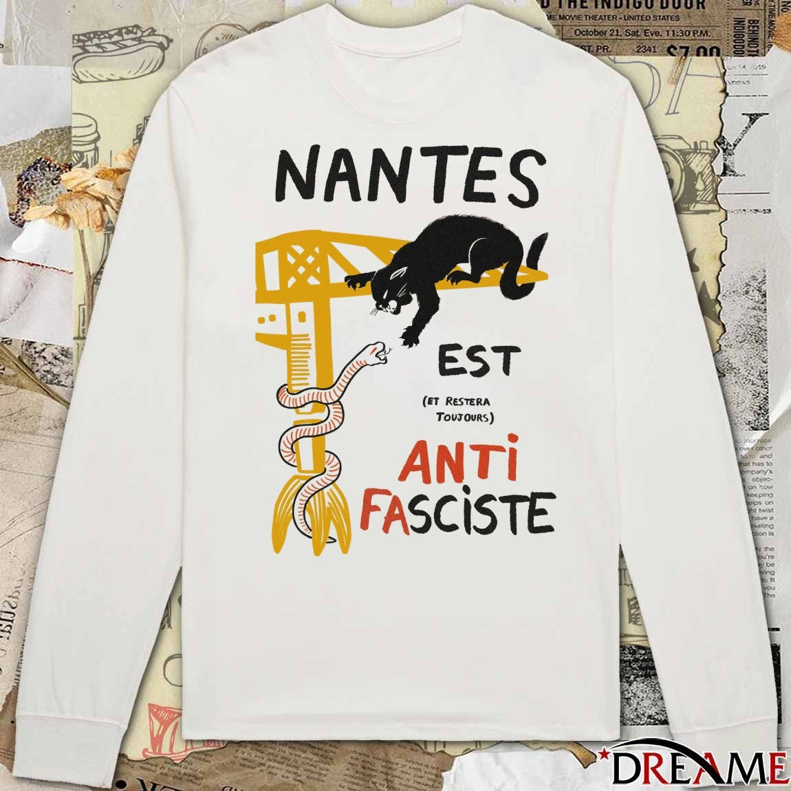 Nantes Est Et Restera Toujours Anti Fasciste t-shirt