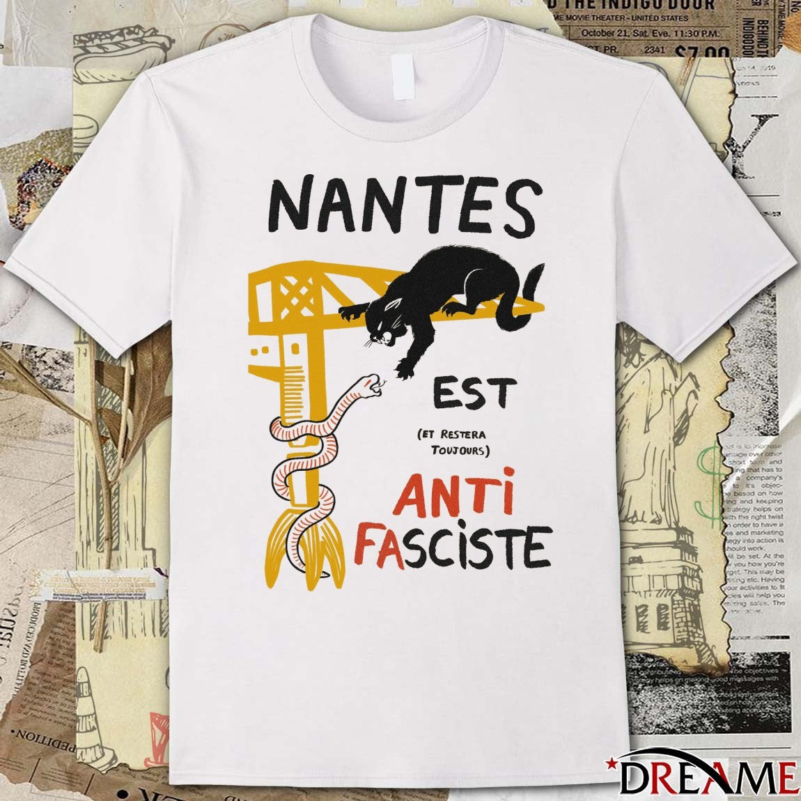 Nantes Est Et Restera Toujours Anti Fasciste t-shirt