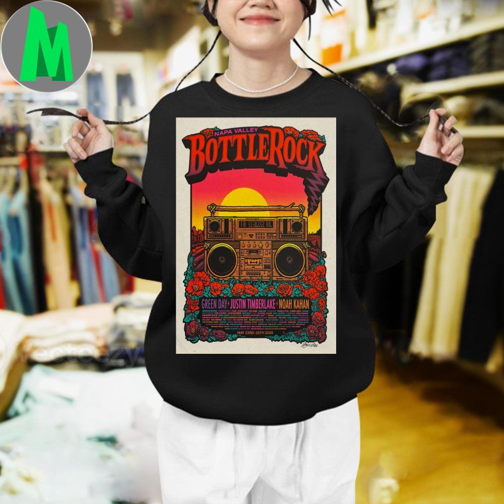 Napa Valley BottleRock Festival 2025 Poster Shirt