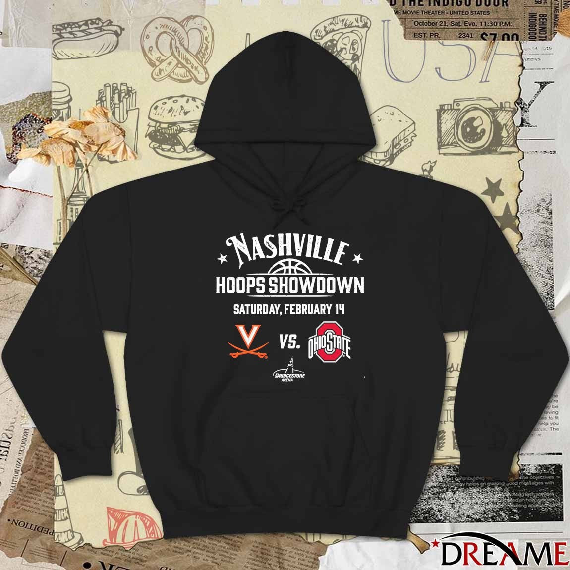 Nashville Hoops Showdown Saturday February 14 2025 Virginia Vs Ohio State t-shirt