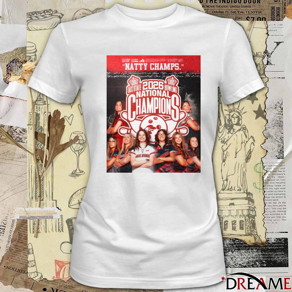 Natty Champs Jax State Bowling 2026 National Champions Poster t-shirt