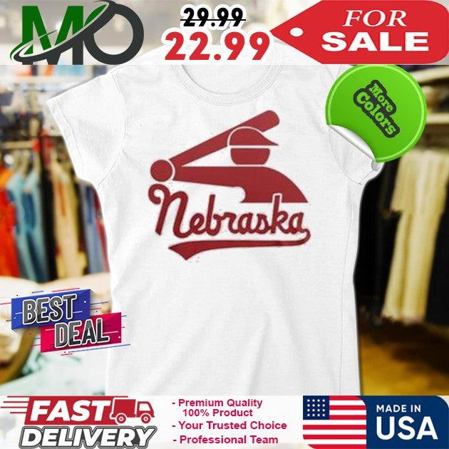 Nebraska Cornhuskers Baseball Stickman Shirt