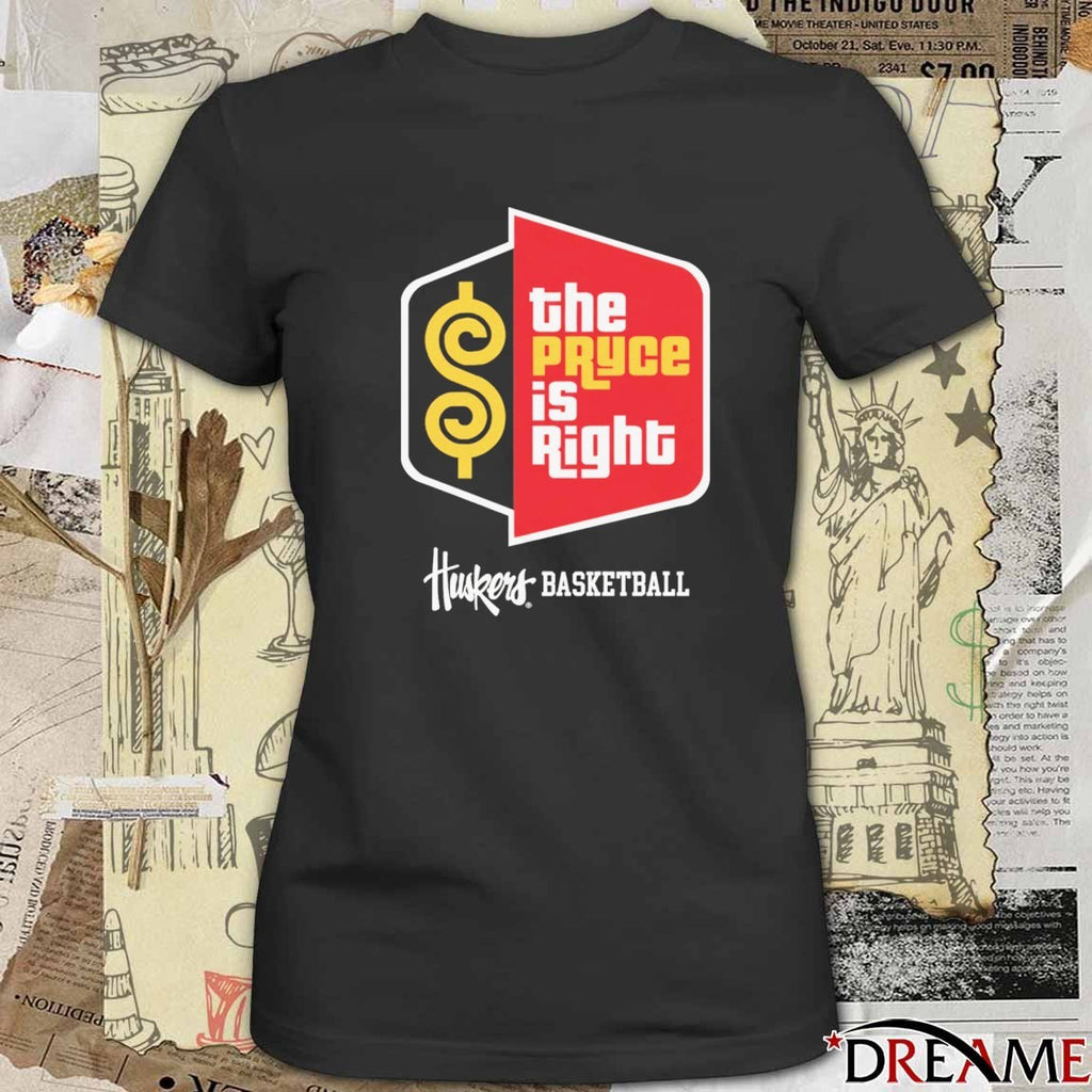 Nebraska Cornhuskers Basketball The Price Is Right Logo t-shirt