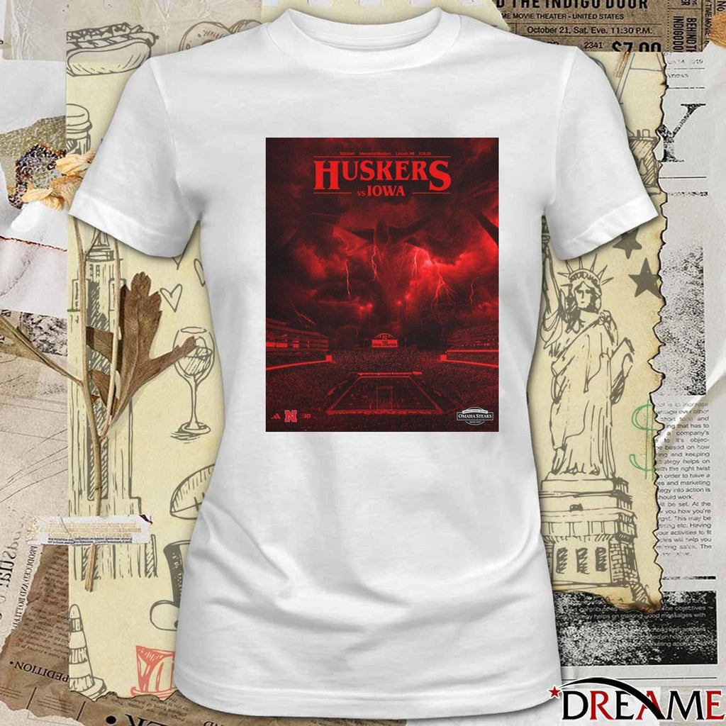 Nebraska Cornhuskers Vs Iowa Hawkeyes Memorial Stadium in Lincoln, Nebraska November 28, 2025 Poster t-shirt