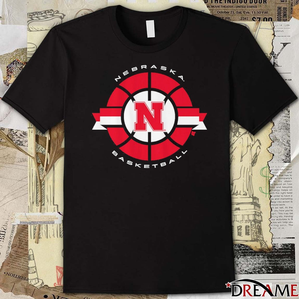Nebraska Huskers Basketball Classic Circle t-shirt