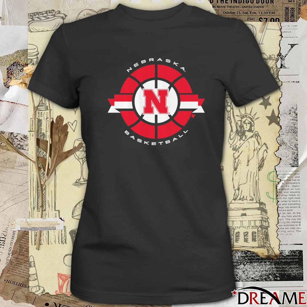 Nebraska Huskers Basketball Classic Circle t-shirt