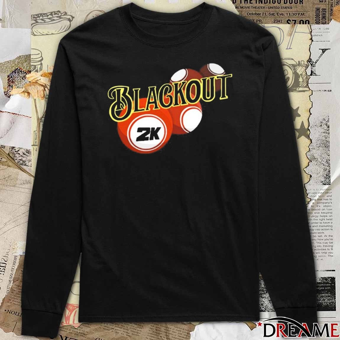 New Blackout Bingo 2k26 Event t-shirt