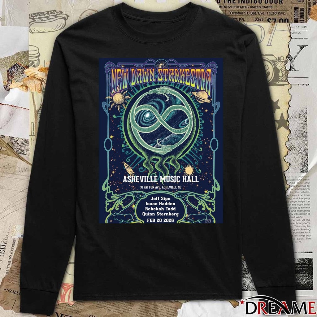 New Dawn Starkestra Asheville Music Hall 31 Patton Ave Asheville NC Poster t-shirt