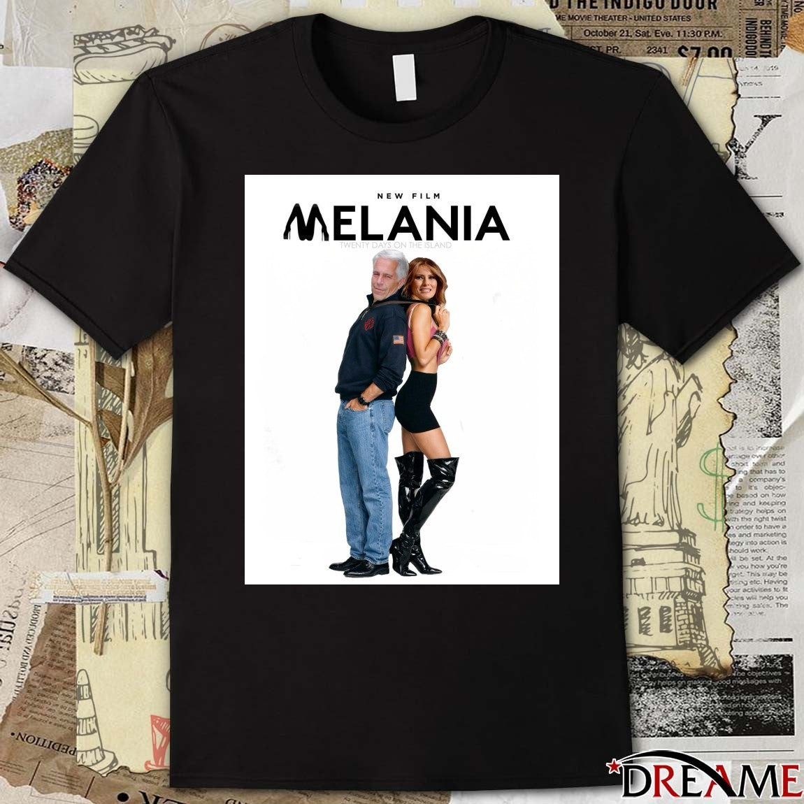 New Film Melania Twenty Days On The Island Poster t-shirt