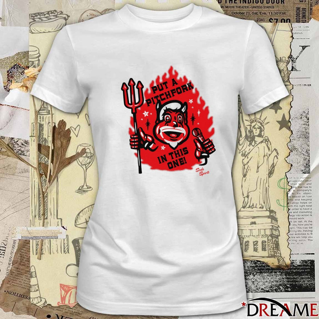 New Jersey Devils Hockey 2025 Put A Pitchfork In This One Mascot t-shirt
