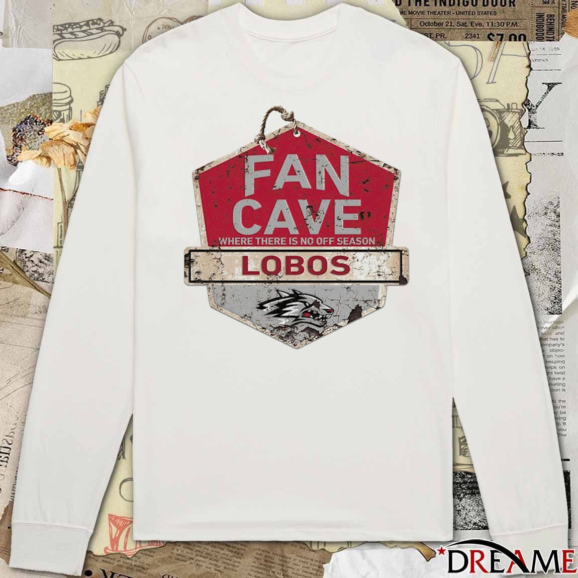 New Mexico Lobos Fan Cave Where There Is No Off Season t-shirt