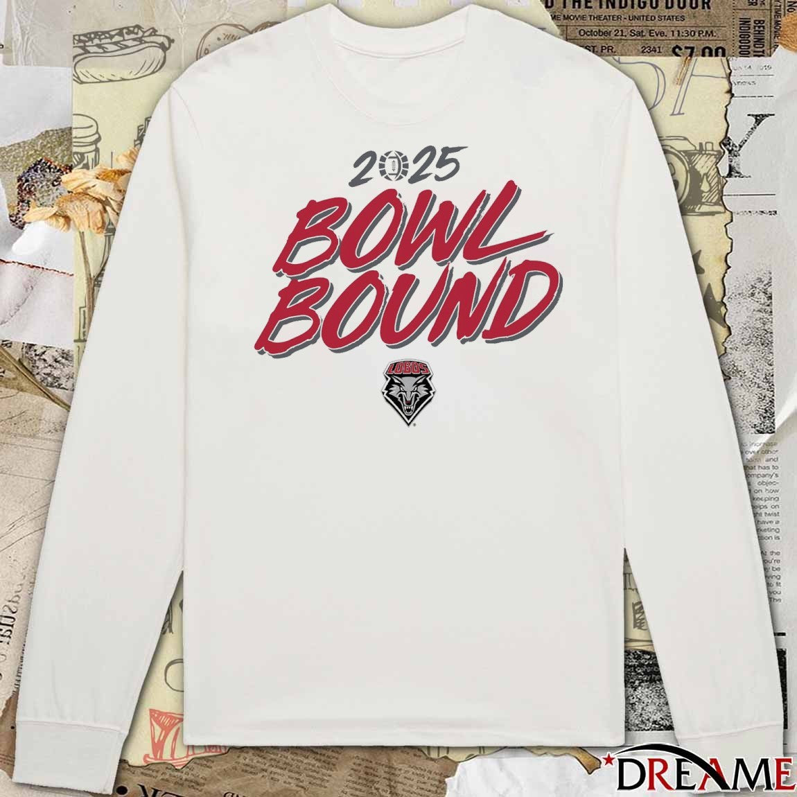 New Mexico Lobos Football NCAA 2025 Bowl Bound t-shirt