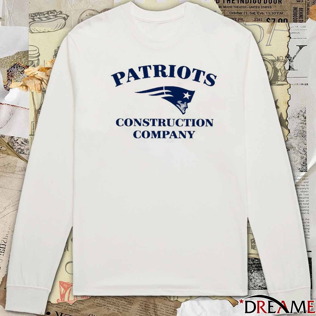 New York Patriots Construction Company Logo t-shirt