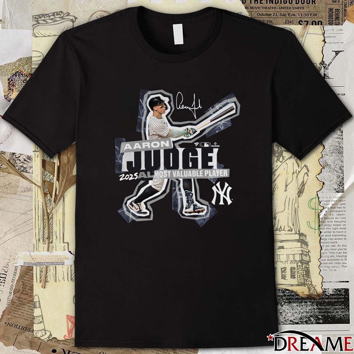 New York Yankees Aaron Judge 2025 National League Most Valuable Player Signature t-shirt