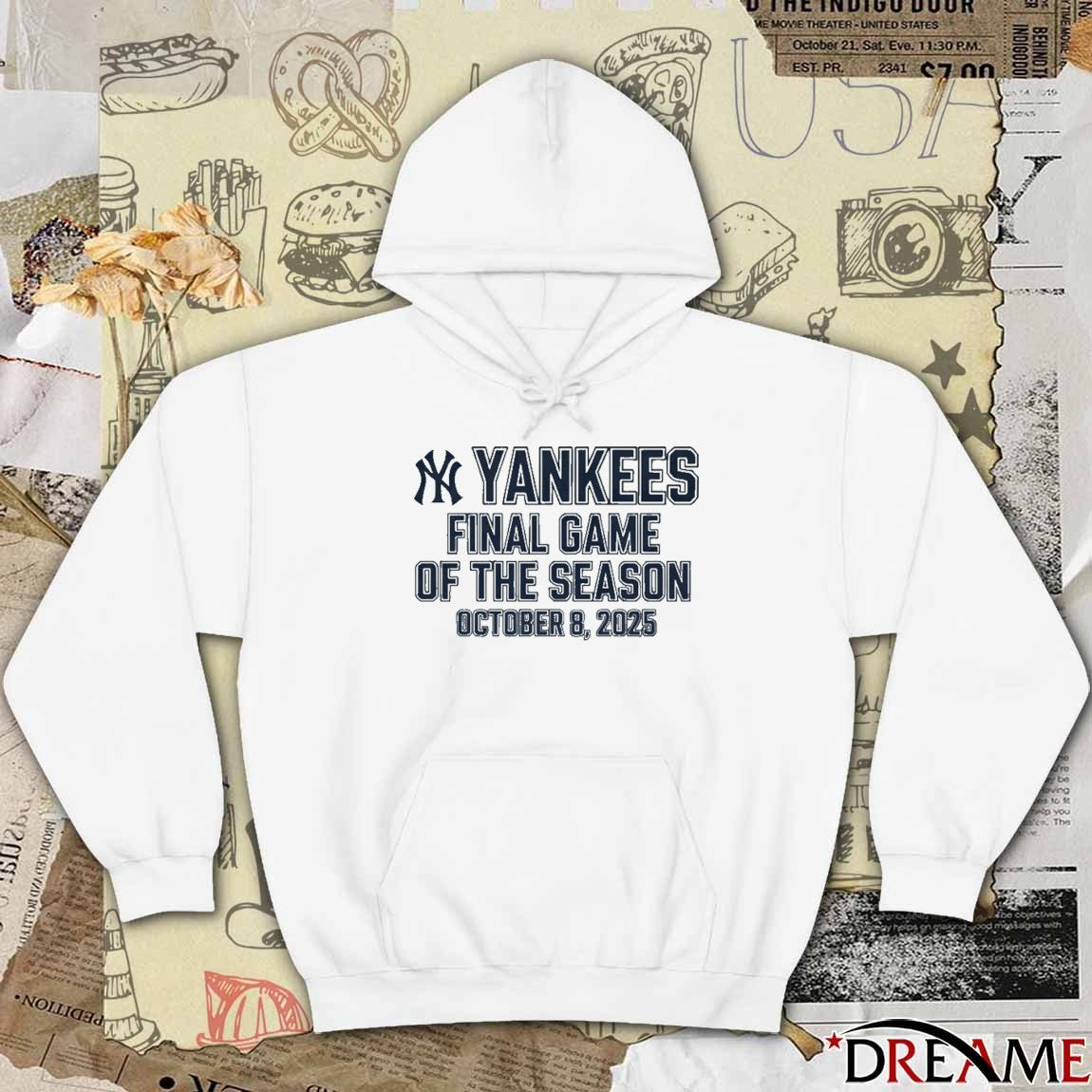 New York Yankees Final Game Of The Season October 8 2025 Lights Up Let’s Go t-shirt