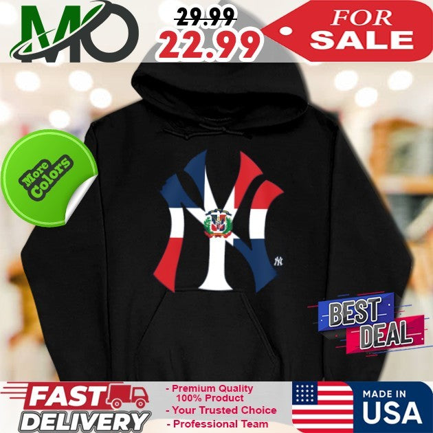 New York Yankees New Era Navy Dominican Republic Flag Logo T-Shirt