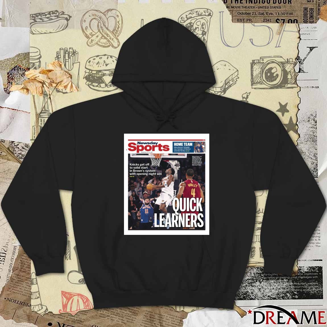 Newsday Sports Quick Learners Knicks Get Off To Solid Start In Brown’s System With Opening Night Win Poster t-shirt