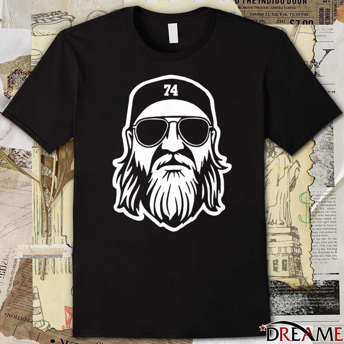 Nick Mangold A True Jets 74 Portrait t-shirt