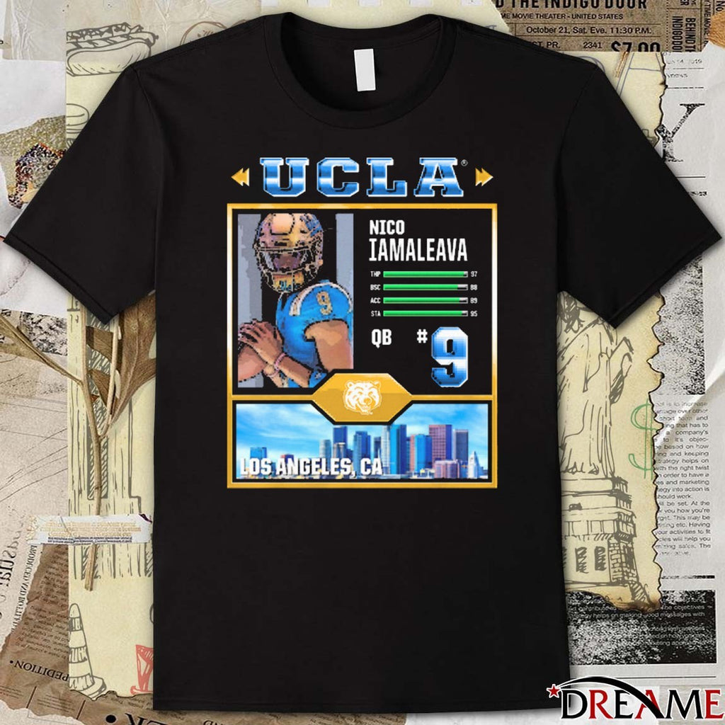 Nico Iamaleava Video Game UCLA Bruins Football NCAA Los Angeles CA t-shirt