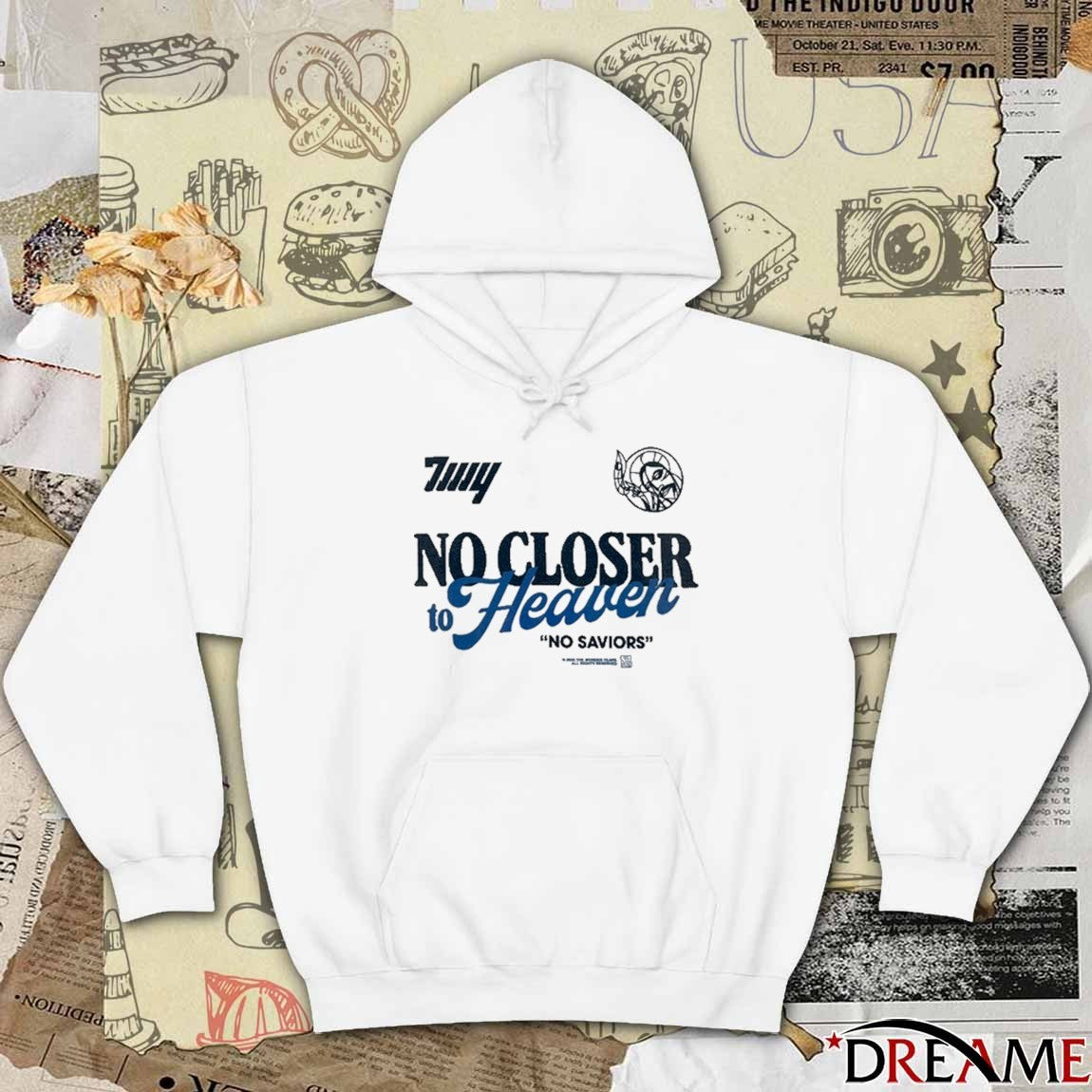 No Closer To Heaven The Wonder Years No Saviors 2025 t-shirt