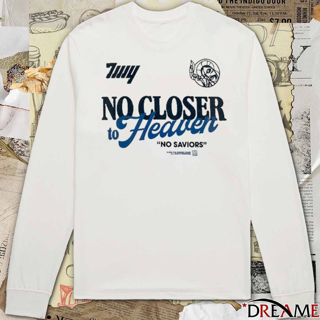No Closer To Heaven The Wonder Years No Saviors 2025 t-shirt
