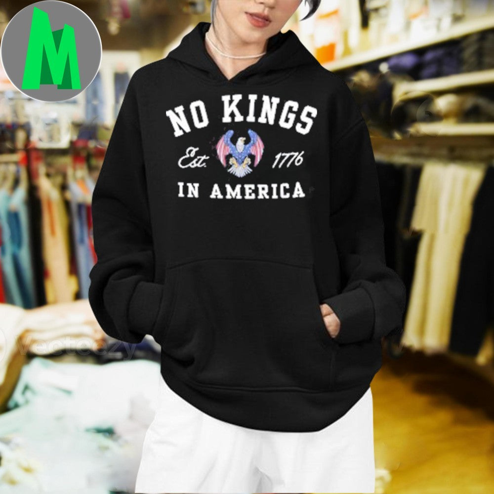 No Kings in America 1776 4th of July Protest Shirt