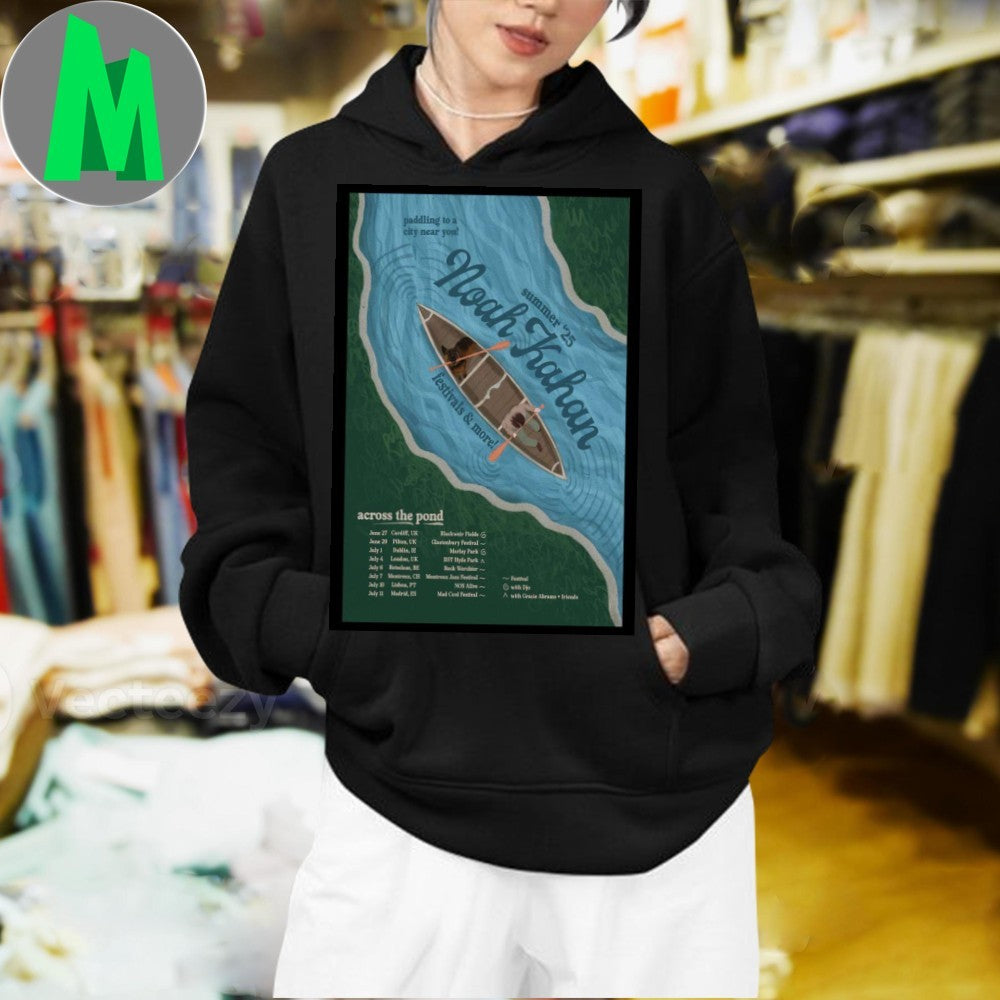 Noah Kahan On Tour Across UK + EU Summer 2025 Poster Shirt