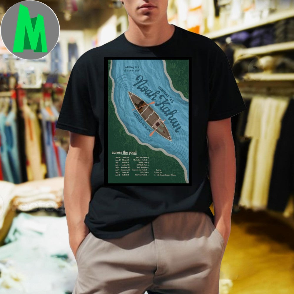 Noah Kahan On Tour Across UK + EU Summer 2025 Poster Shirt