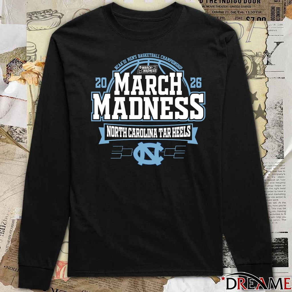 North Carolina Tar Heels 2026 NCAA DI Men’s Basketball Championship March Madness t-shirt