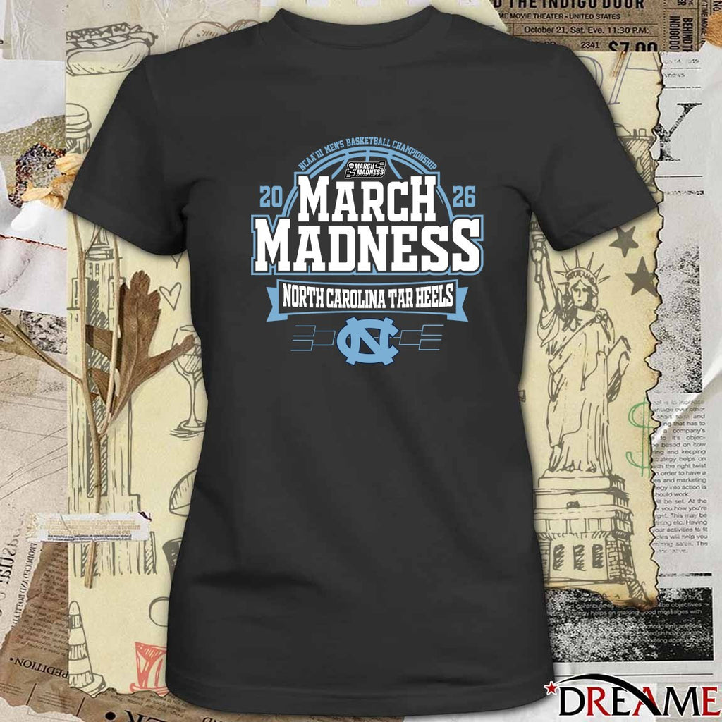 North Carolina Tar Heels 2026 NCAA DI Men’s Basketball Championship March Madness t-shirt