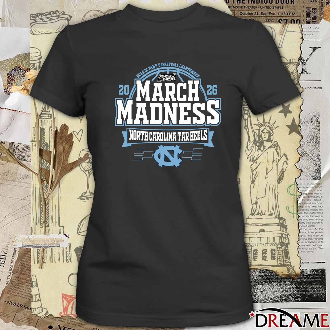 North Carolina Tar Heels 2026 NCAA DI Men’s Basketball Championship March Madness t-shirt