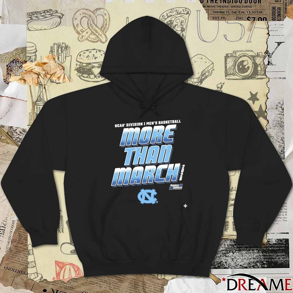 North Carolina Tar Heels 2026 NCAA Division I Men’s Basketball More Than March t-shirt