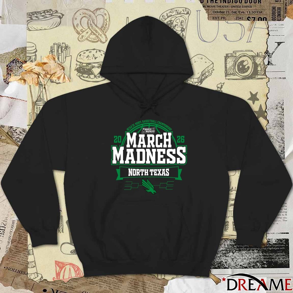 North Texas Mean Green 2026 NCAA DI Men’s Basketball Championship March Madness Bound t-shirt