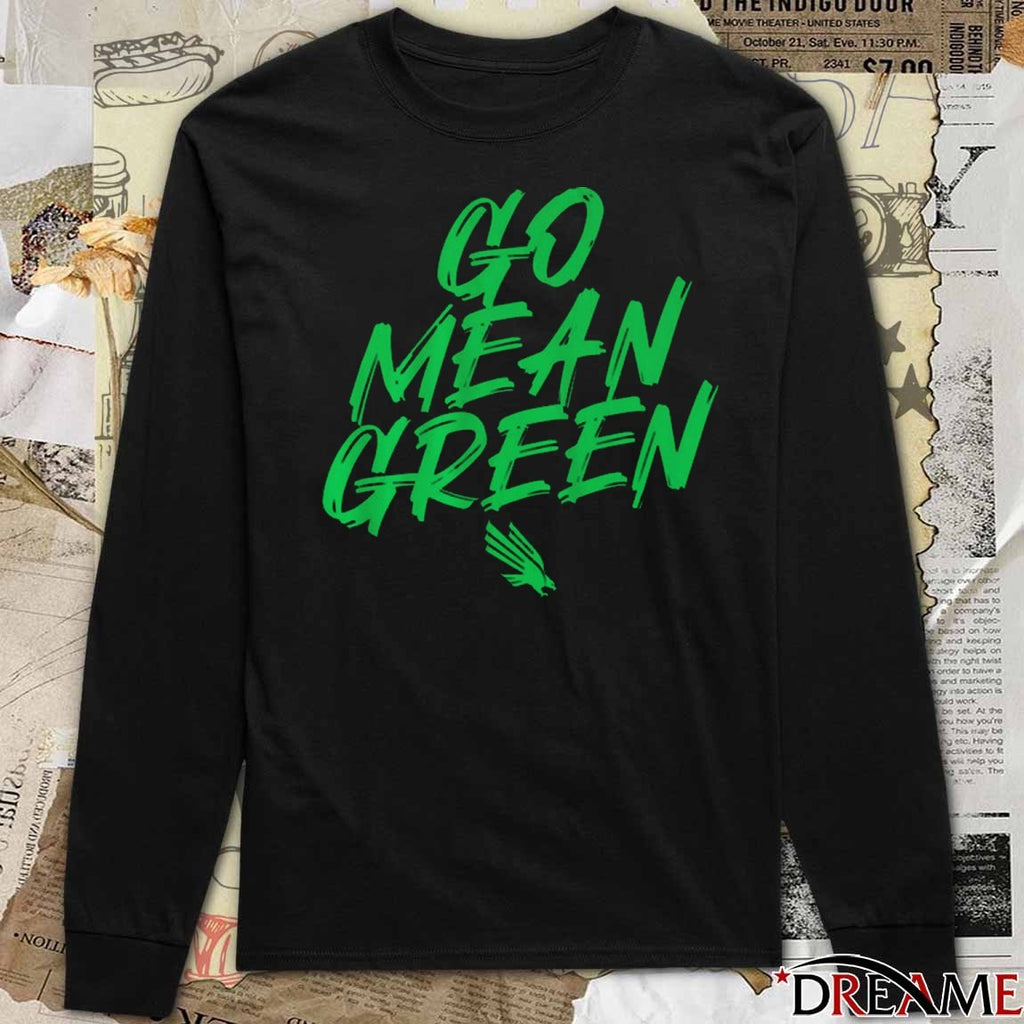 North Texas Mean Green Football Slogan Go Mean Green NCAA t-shirt